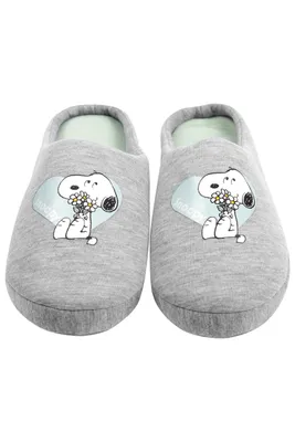Immagine prodotto di United Labels I Peanuts Pantofole da donna Snoopy - Pantofole a cuore Pantofole Grigio 41-42
