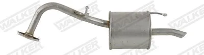Produktbild von WALKER 23498 Endschalldämpfer für TOYOTA Yaris Schrägheck (P9) Auspuff