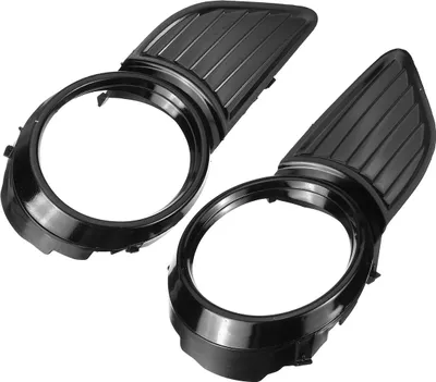 Immagine prodotto di 2PCs nero anteriore Fendinebbia telaio di copertura per Toyota Sienna XLE/LE 2011-2017