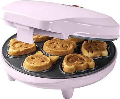 Produktbild von Mini-Waffeleisen mit Antihaftbeschichtung - Waffelbackautomat - Mini-Kuchen - Mini-Waffeln - Gourmet-Küche - Küchenaccessoires - Frühstücksmaker - Cakes - Waffeln - Geschenk