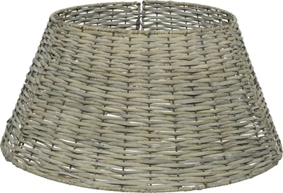 Produktbild von Weihnachtsbaumdecke aus Weide 57x28cm grau