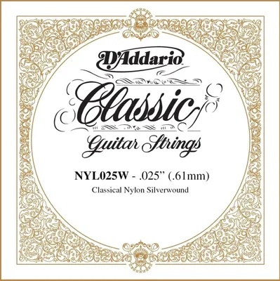 Produktbild von D'Addario NYL025W Einzelsaite für Gitarre