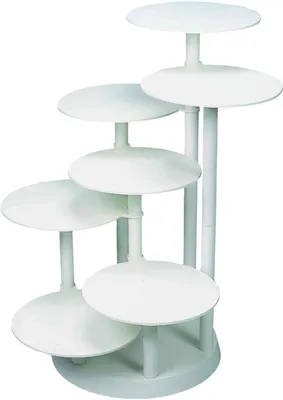 Produktbild von Tortenständer Kuchenständer Cupcake Etagere 7 Etagen Kunststoff/Weiß