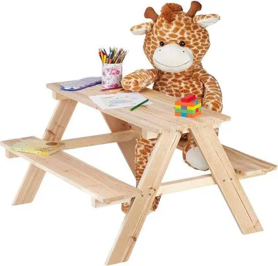 Produktbild von Kinderhouttafel für Camping und Garten