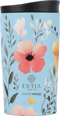 Obrázok produktu pre ESTIA | Termohrnček - 350 ml - modrý vákuový hrnček - s viečkom
