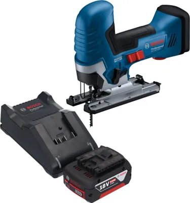 Produktbild von Bosch GST 18V-125 S Professional Akku Stichsäge 18 V 125 mm Brushless + 1x Akku 5,0 Ah + Ladegerät