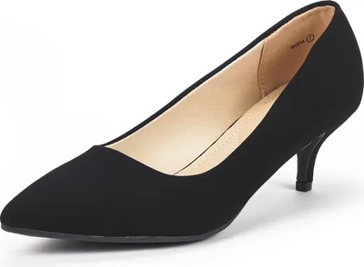Produktbild von DREAM PAIRS Damen Klassische Pumps mit Stiletto und Spitzen zulaufenden Absätze Hochzeit Arbeitschuhe,Size 43,Schwarz/Nubuck,Moda