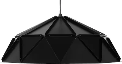 Zdjęcie produktu dla BELIANI Lampa wisząca czarna metalowa 120 cm ażurowa geometryczny klosz nowoczesna