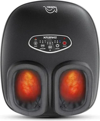 Productafbeelding van Voetmassageapparaat met warmte en compressie voor voetpijn - Shiatsu-ontspanning - Diepgaande massage en vibraties - Voetwarmer voor thuisgebruik