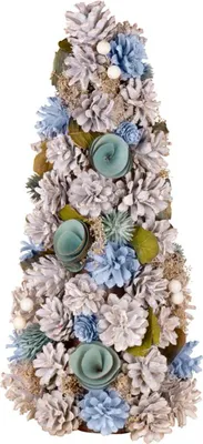 Produktbild von Kleiner Baum WEIHNACHTEN, dekoriert, blau, 40 cm