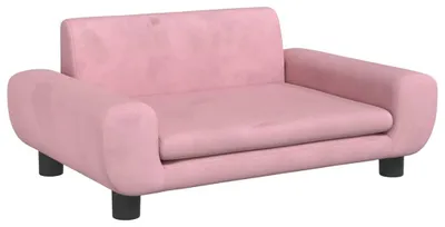 Immagine prodotto di vidaXL Letto per cani rosa 70x45x33 cm in velluto