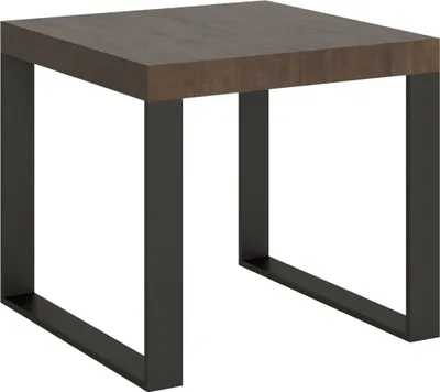 Produktbild von Ausziehbarer Tisch 90x90/246 cm Tecno Noce Anthrazit-Gestell