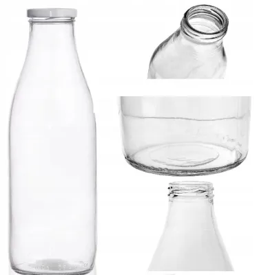 Produktbild von Orion Glasflasche 1L dicht mit Schraubverschluss für Getränke