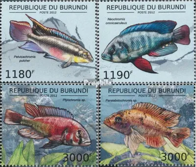 Produktbild von Briefmarken Burundi 2012 Mi 2778-2781 (kompl.Ausg.) postfrisch Fische