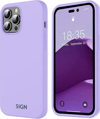 Obrázek produktu pro Tekuté silikonové pouzdro pro iPhone 14 Pro - Levandule