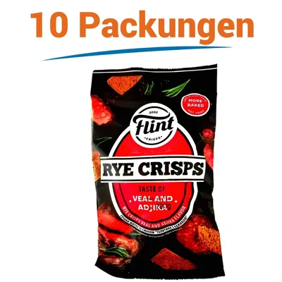 Produktbild von Flint Grenki Kalbfleisch & Adjika 10er Pack (10 x 70g)