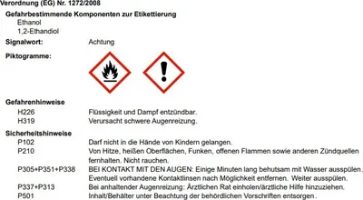 Produktbild von CAR 1 Scheibenfrostschutz Scheibenklar 1 Liter 2:1 -30°C, 1:1 -20°C, 1:2 -10°C