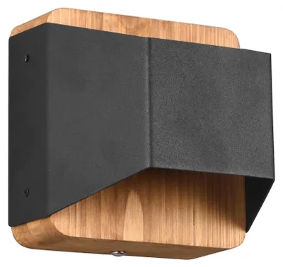 Immagine prodotto di Trio Leuchten - Applique moderna nera 12 cm incl. LED a 3 livelli dimmerabile - Tyko Dimmer I Dimmer I Soggiorno I Camera da letto I Su I Giù - Quadrato in acciaio - I (non sostituibile) LED