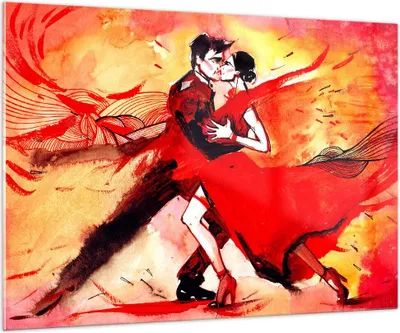 Produktbild von Bilder auf glas - tanzen sie - 100x70cm - Glasbilder - Wandbilder - Bilder - Kunstdruck - zum Aufhängen bereit - Wanddekoration aus Glas - Glas Bilder - Wandbild auf Glas - Einteilig - GAA100x70-3731