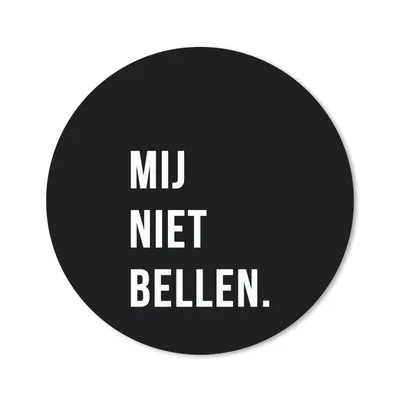 Produktbild von MuchoWow® Mauspad Mousepad Zitate - Sprichwörter - Ruf mich nicht an. - Schwarz 20x20 cm - Mousepads - Maus Mat - Pad - Mausunterlage - Schreibtischmatte