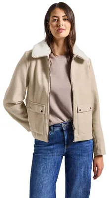 Produktbild von Street One Jacke mit abnehmbarem Kragen Soft Sand Mel. 42