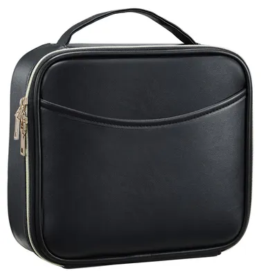 Productafbeelding van Make-up Tas - Duurzaam PolyurethanLeer - Zwart