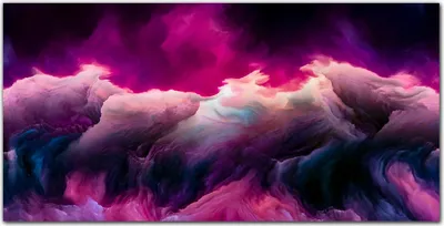 Produktbild von Coloray Bild aus Glas 140x70 glasblock mit bild gehärtetes Glas wohnzimmer Dekoration wanddekoration Küche - Wolken