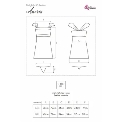 Immagine prodotto di LC Amoria chemise nero S/M