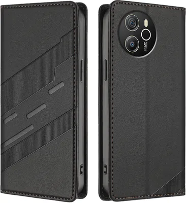 Obrázek produktu pro Pouzdro pro Blackview Shark 8,Polyuretankožené peněženkové pouzdro s přihrádkou na karty a funkcí stojánku Schwarz