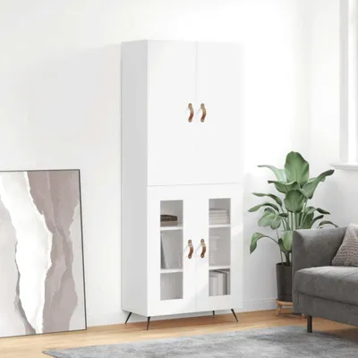 Produktbild von vidaXL Highboard Weiß 69,5x34x180 cm Holzwerkstoff