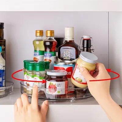 Immagine prodotto di Organizzatore per frigorifero girevole da 22 cm con rotazione a 360°