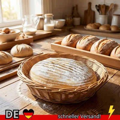 Produktbild von Gärkorb Rattan Oval für Sauerteig Brot