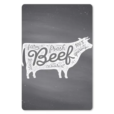 Produktbild von MuchoWow® Mauspad Mousepad Kuh - Tier - Steak 40x60 cm - Mousepads - Maus Mat - Pad - Mausunterlage - Schreibtisch Accesoire