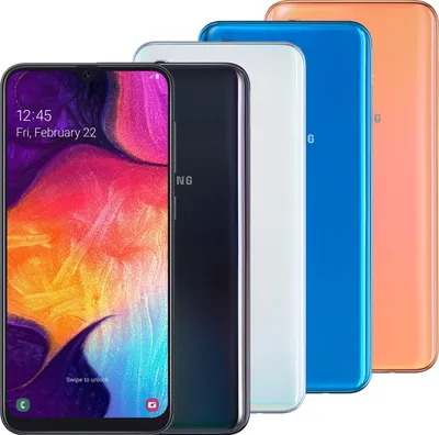 Image de Samsung Galaxy A50 SM-A505F 16,3 cm (6,4 pouces) 128 GB 4G noir 4000 mAh
