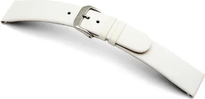 Produktbild von Happel Lederband Merano 18mm weiß glatt