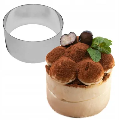 Produktbild von EkoForemki Kuchenring 7 cm Edelstahl für Desserts & Beilagen