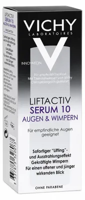 Produktbild von Vichy LiftActiv Serum 10, 15 ml, Frauen, Anti-Falten, Kräftigend, Glättend, Mischhaut, trockene Haut, normale Haut, ölige Haut, Empflindliche Haut, Nasse Haut, Hyaluronsäure, Aqua / Water / Rhamnose / Glycerin / Alcohol Denat. / Dimethicone / Hydroxyethylpiperazine Ethane...