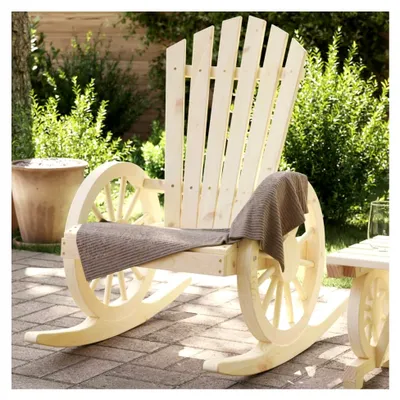 Produktbild von Schaukelstuhl Adirondack aus massivem Tannenholz für den Außenbereich