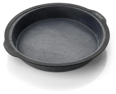Runde Silikon-Backform Ø30 cm, antihaft, schwarz