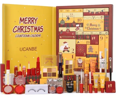 Image de Calendrier de l'Avent Maquillage 2025 : Coffret de beauté de 24 produits cosmétiques pour femmes