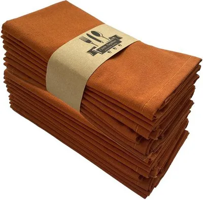 Obrázek produktu pro Oranžové ubrousky 40 x 40 cm na dekorace a oslavy