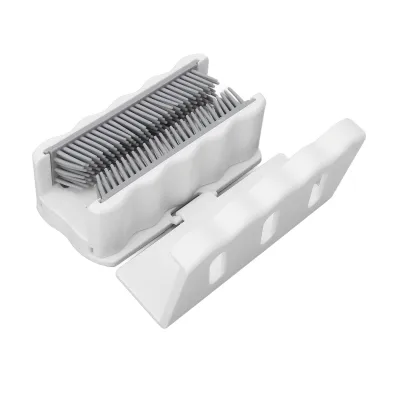 Obrázok produktu pre Lapač vlasov, opakovane použiteľný, odnímateľný, prenosný, účinná filtrácia, lapač vlasov na sprchovú stenu pre odtoky vaní, biely