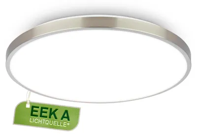 Zdjęcie produktu dla Lampa sufitowa LED Panel Lampa sufitowa 17,1 W 3900 lm EEK A 38 cm nikiel matowy