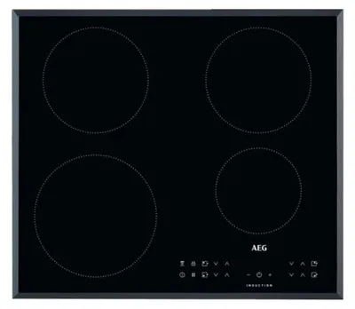 Obrázek produktu pro AEG IKB64301FB, Černá, Vestavěné, 60 cm, Indukční varná deska se zónami, 4 zóna/zón, 4 zóna/zón
