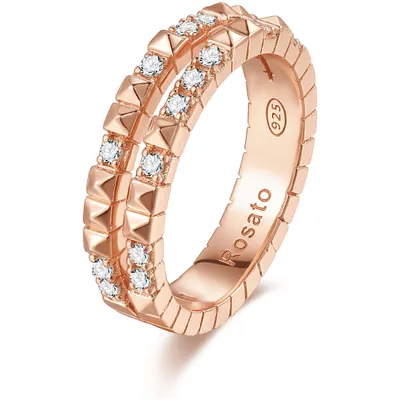 Immagine prodotto di Anelli da dito Rosato Rosé 14 collezione Cubica - donna