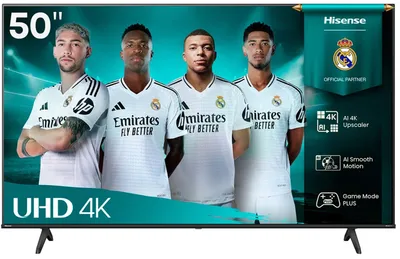 Produktbild von Hisense 50" A6Q, 4K Ultra HD 3840x2160, DLED, DFA, Präzisionsfarbe, HDR 10+, HLG, Dolby Vision, Lichtsensor, Smart TV, WiFi, BT, AnyView Cast, Gaming-Modus, 1xHDMI2 eArc, 3xHDMI, 2xUSB, LAN, CI+, DVB-T2/C/S2, Schwarz
