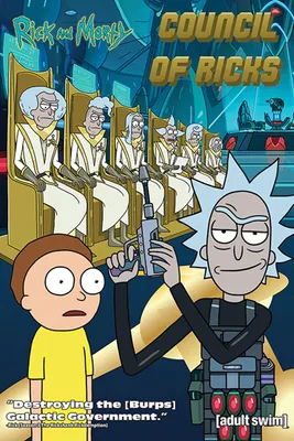 Immagine prodotto di Rick and Morty - Consiglio dei Rick - Poster Stampa poster - Dimensioni 61x91,5 cm