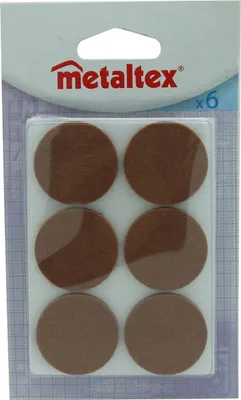 Produktbild von Metaltex Filzgleiter selbstklebend rund 33mm 6 Stück