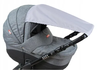 Produktbild von BabyLux Verdeckhaube Kinderwagen Sonnenschutz Wasserdicht Grau