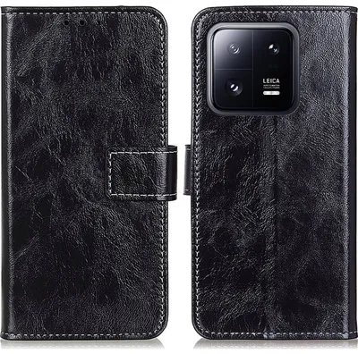 Produktbild von Mobigear Basic  Xiaomi 13 Hülle Klapphülle Geldbörse - Schwarz